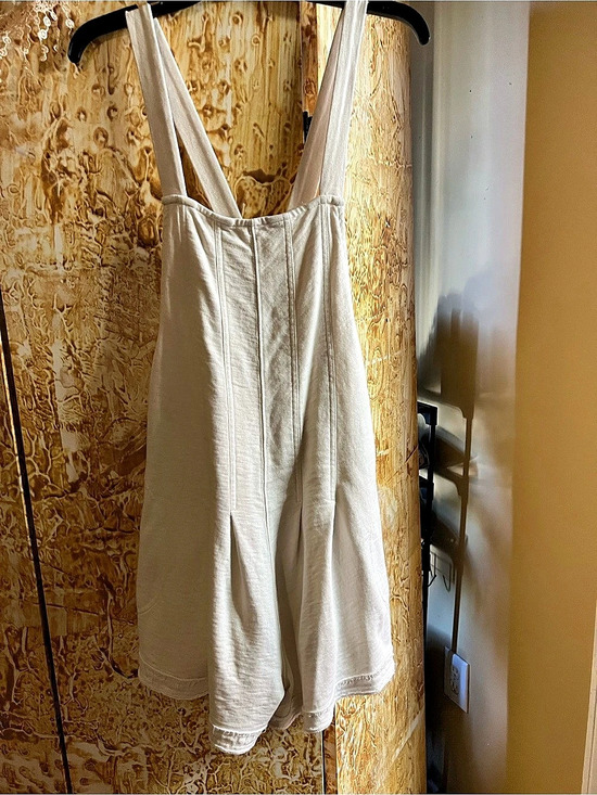 Simply Southern Pants - Simply Southern Washed Romper Cotton Cream Medium
